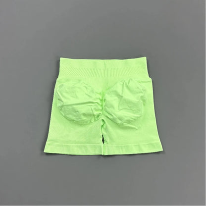 HISTELLO Impact Shorts 4.5" Women Fitness Sports Biker Shorts Low Waist Gym Short Workout Scrunch Butt Yoga Seamless Leggings