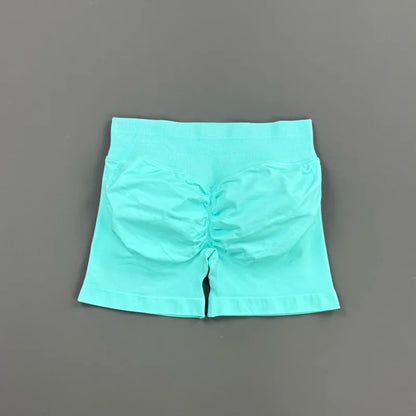 HISTELLO Impact Shorts 4.5" Women Fitness Sports Biker Shorts Low Waist Gym Short Workout Scrunch Butt Yoga Seamless Leggings