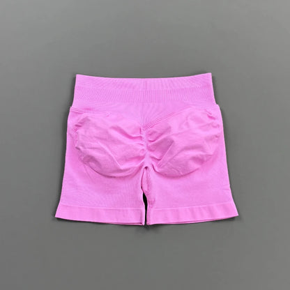 HISTELLO Impact Shorts 4.5" Women Fitness Sports Biker Shorts Low Waist Gym Short Workout Scrunch Butt Yoga Seamless Leggings